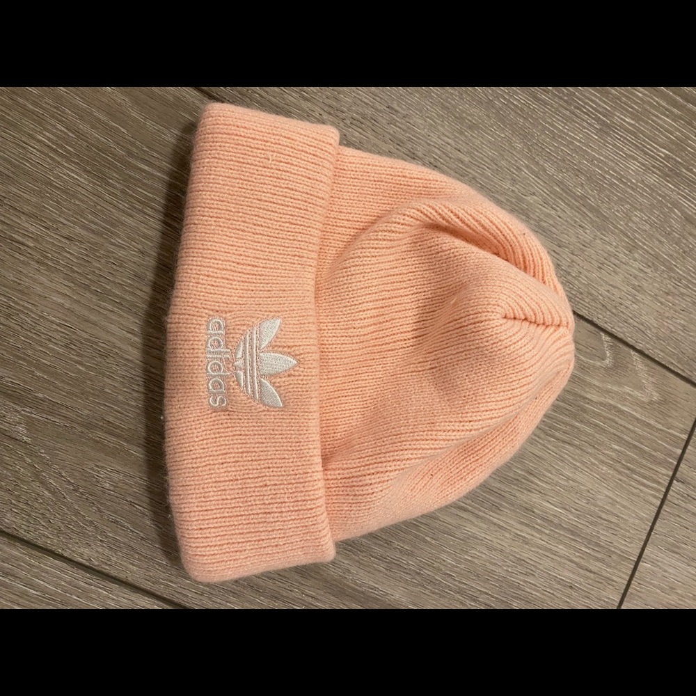 pink adidas beanie